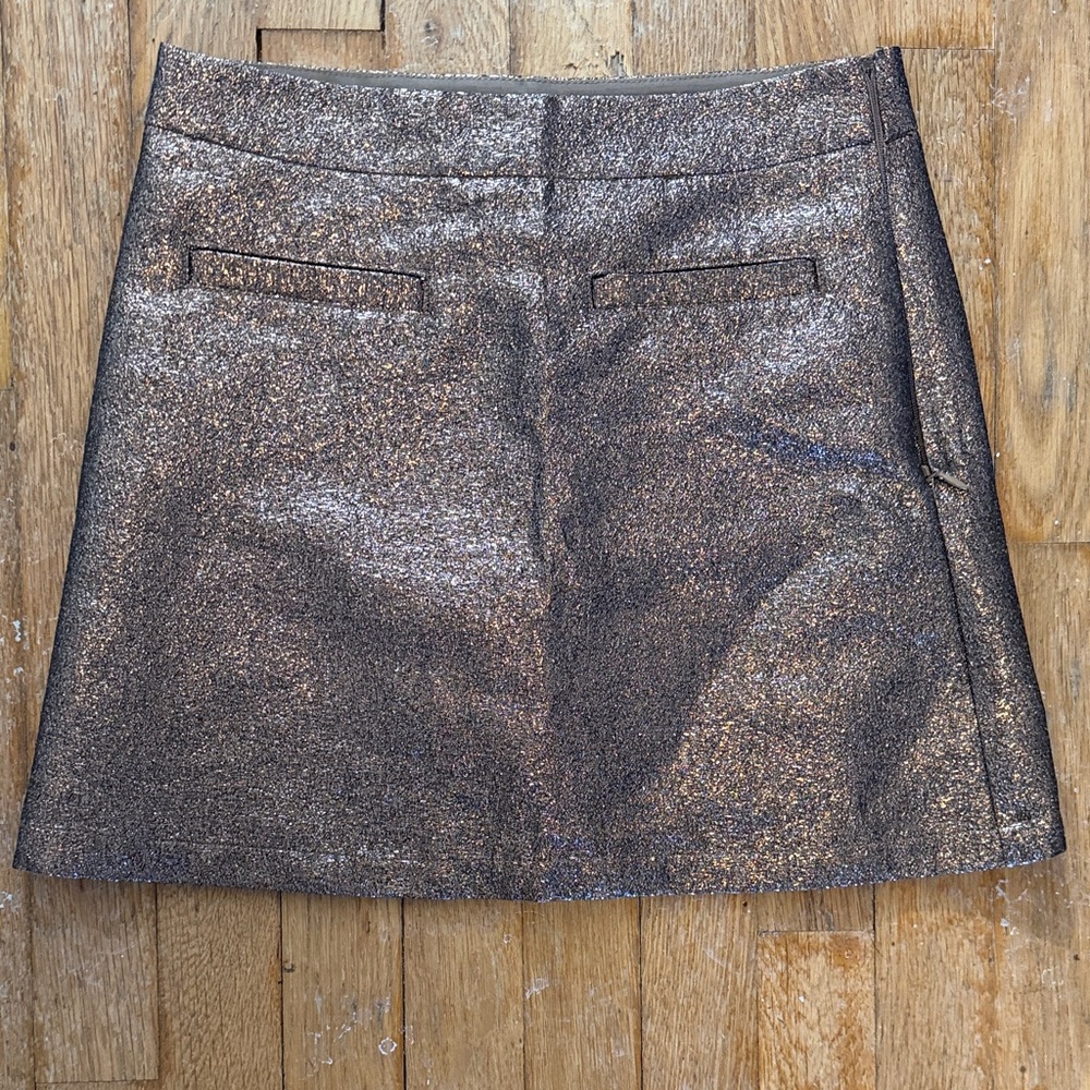 GAP Shimmering Bronze Mini Skirt